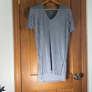 Zara Silky Over Sized Shirt Dress